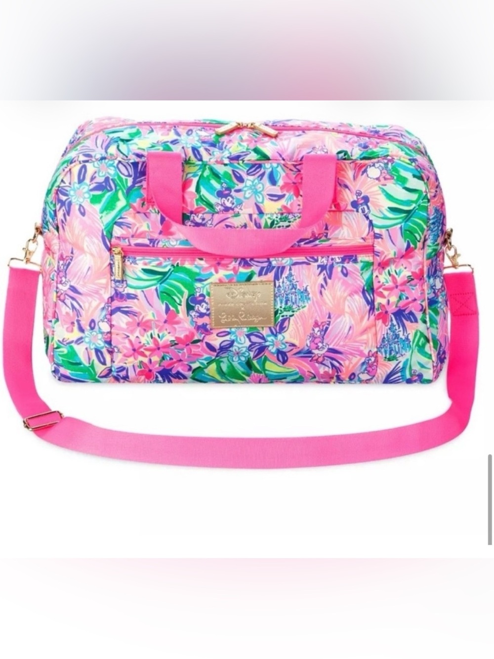 Disney Parks x Lilly Pulitzer Disney Dreamin’ Weekender Travel Bag